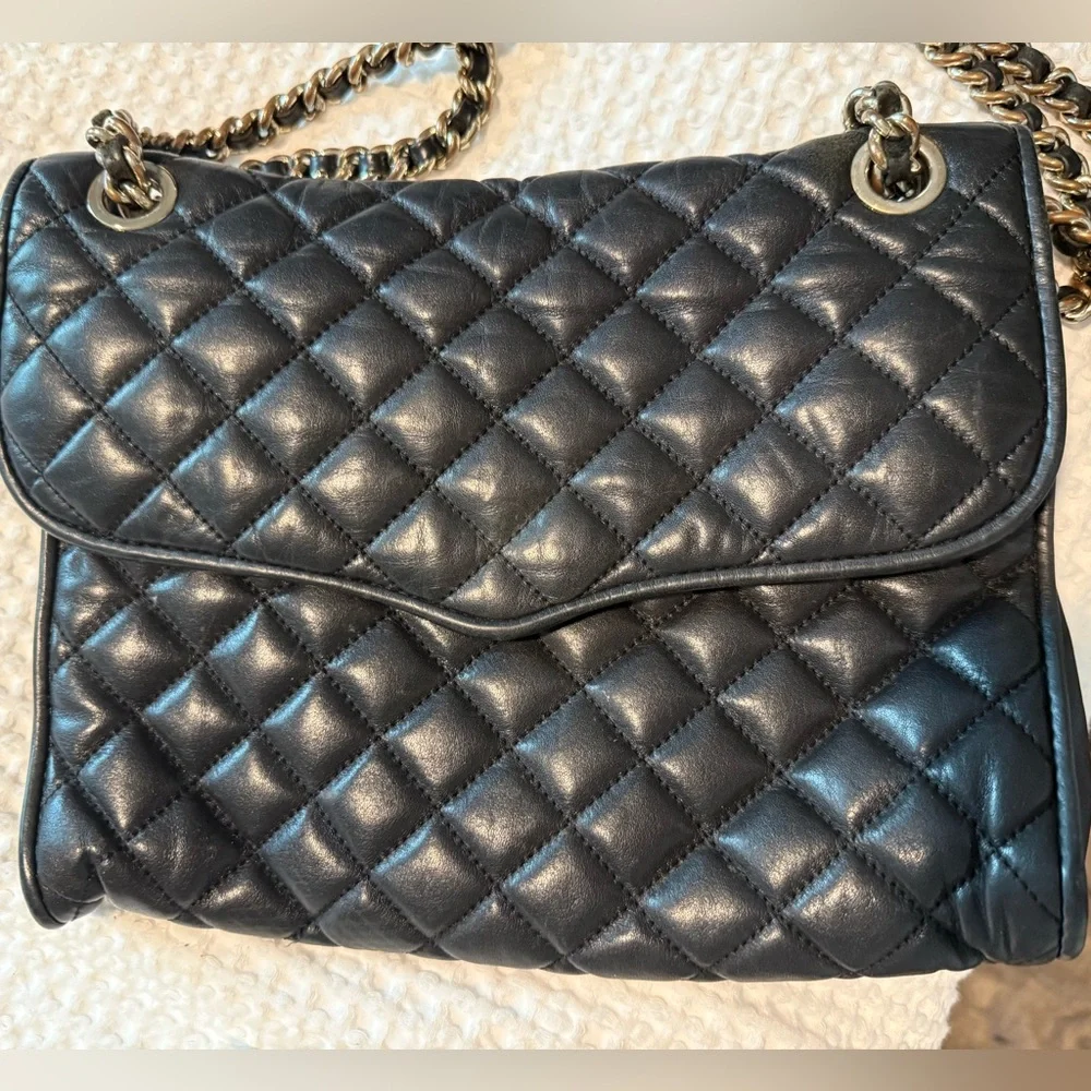 Rebecca Minkoff Black Quilted Shoulder Bag - Picture 8 of 8